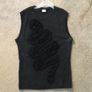 Cute Black Top Size L